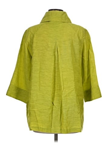 Lafayette 148 New York 3/4 Sleeve Button-Down Shirt (view 2)