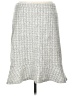 Monroe and Main Houndstooth Plaid White Gray Casual Skirt Size 10 - photo 1