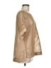Lafayette 148 New York 100% Polyester Metallic Tan Short Sleeve Blouse Size M - photo 4