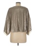 Free People 100% Nylon Metallic Silver Poncho Size M - photo 2