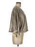 Free People 100% Nylon Metallic Silver Poncho Size M - photo 4