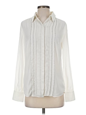 White House Black Market Long Sleeve Blouse (view 1)