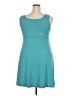 Arctic Cool Solid Teal Casual Dress Size 2X - photo 2