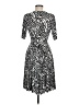 Donna Morgan Chevron-herringbone Silver Black Cocktail Dress Size M - photo 2