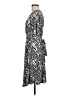 Donna Morgan Chevron-herringbone Silver Black Cocktail Dress Size M - photo 5