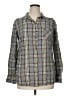 Merona 100% Cotton Plaid Gray Long Sleeve Button-Down Shirt Size XL - photo 1