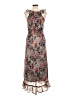 David Kahn 100% Polyester Floral Gray Casual Dress Size L - photo 2