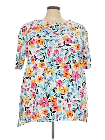 Woman Within Short Sleeve Blouse (view 1)