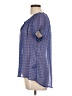 Zac & Rachel 100% Polyester Blue Short Sleeve Blouse Size L - photo 5