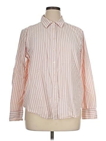 Ann Taylor Long Sleeve Button-Down Shirt (view 1)