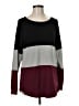 Assorted Brands Color Block Burgundy Pullover Sweater Size M - photo 1