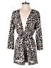 Show Me Your Mumu Animal Print Brown Romper Size S - photo 1
