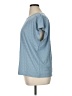 Ann Taylor LOFT Outlet Blue Short Sleeve Top Size XL - photo 5