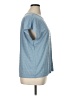 Ann Taylor LOFT Outlet Blue Short Sleeve Top Size XL - photo 4
