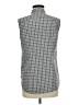 Eddie Bauer Houndstooth Gray Sleeveless Button-Down Shirt Size M - photo 2