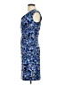 Connected Apparel Print Blue Cocktail Dress Size 6 (petite) - photo 5