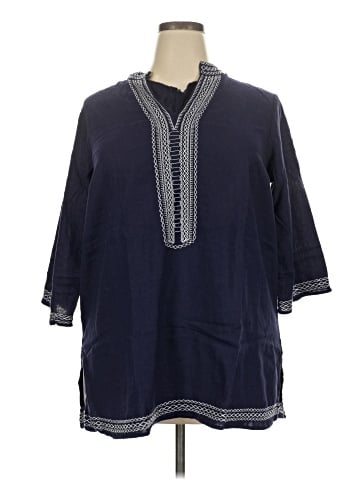 Jessica London 3/4 Sleeve Blouse (view 1)