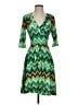 Snap Chevron-herringbone Green Cocktail Dress Size S - photo 1