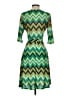 Snap Chevron-herringbone Green Cocktail Dress Size S - photo 2