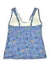 Lands' End Checkered-gingham Blue Swimsuit Top Size 10 - photo 2