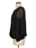 AGB 100% Polyester Black 3/4 Sleeve Blouse Size L - photo 5