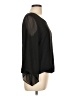 AGB 100% Polyester Black 3/4 Sleeve Blouse Size L - photo 4