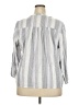 Splendid Stripes Gray 3/4 Sleeve Button-Down Shirt Size XXL - photo 2
