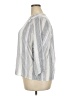 Splendid Stripes Gray 3/4 Sleeve Button-Down Shirt Size XXL - photo 5