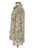Zara 100% Polyester Animal Print Ivory Long Sleeve Blouse Size XS - photo 5