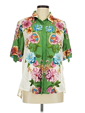 Elie Tahari Short Sleeve Blouse (view 1)