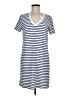 Universal Thread 100% Cotton Stripes Blue Casual Dress Size M - photo 1