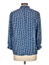 Adrienne Vittadini 100% Polyester Blue 3/4 Sleeve Blouse Size L - photo 2
