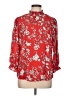 Adrienne Vittadini 100% Polyester Floral Red 3/4 Sleeve Blouse Size L - photo 1