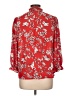 Adrienne Vittadini 100% Polyester Floral Red 3/4 Sleeve Blouse Size L - photo 2