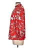 Adrienne Vittadini 100% Polyester Floral Red 3/4 Sleeve Blouse Size L - photo 5