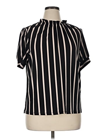 Adrianna Papell Short Sleeve Blouse (view 1)