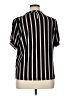 Adrianna Papell Stripes Black Short Sleeve Blouse Size XL - photo 2