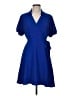 MSK 100% Polyester Blue Casual Dress Size M (petite) - photo 1