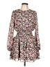 Lea & Viola 100% Polyester Floral Pink Casual Dress Size L - photo 1