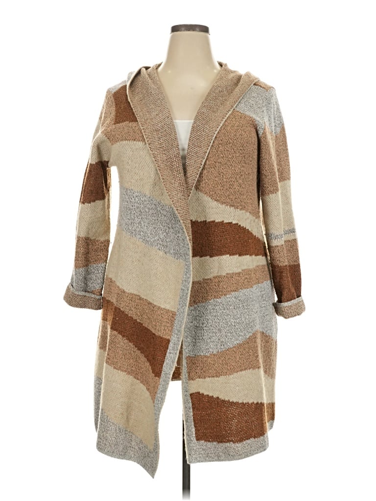 Pre-owned Nine West Cardigan Sweater In Tan