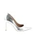 Saks Fifth Avenue Metallic Silver Heels Size 9 - photo 1
