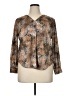 Jaclyn Smith Brown Long Sleeve Polo Size XL - photo 1