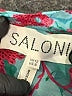 Saloni 100% Polyester Paisley Teal Casual Dress Size 8 - photo 7