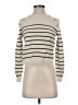 Shein Stripes Ivory Turtleneck Sweater Size 4 - photo 1