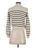 Shein Stripes Ivory Turtleneck Sweater Size 4 - photo 2