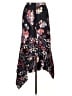 Lewit 100% Silk Floral Black Silk Skirt Size 10 - photo 1