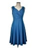 Grace Karin Solid Blue Cocktail Dress Size L - photo 1