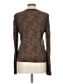 Ann Taylor Animal Print Brown Long Sleeve Blouse Size L - photo 2