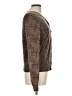 Ann Taylor Animal Print Brown Long Sleeve Blouse Size L - photo 4