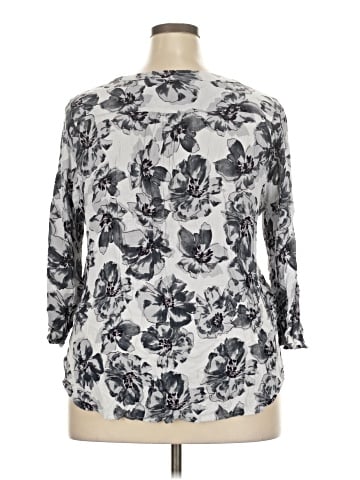 Monday Fun 3/4 Sleeve Blouse (view 2)